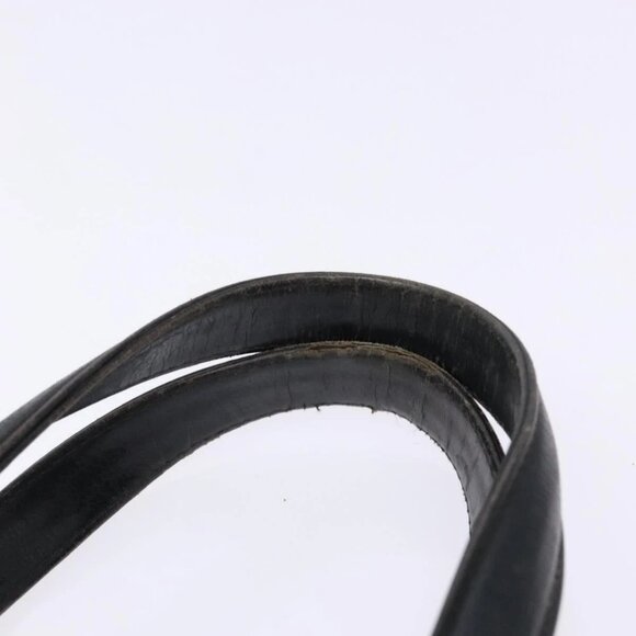 CHANEL Choco Bar COCO Mark Hand Bag Canvas Black Silver - Picture 8 of 16